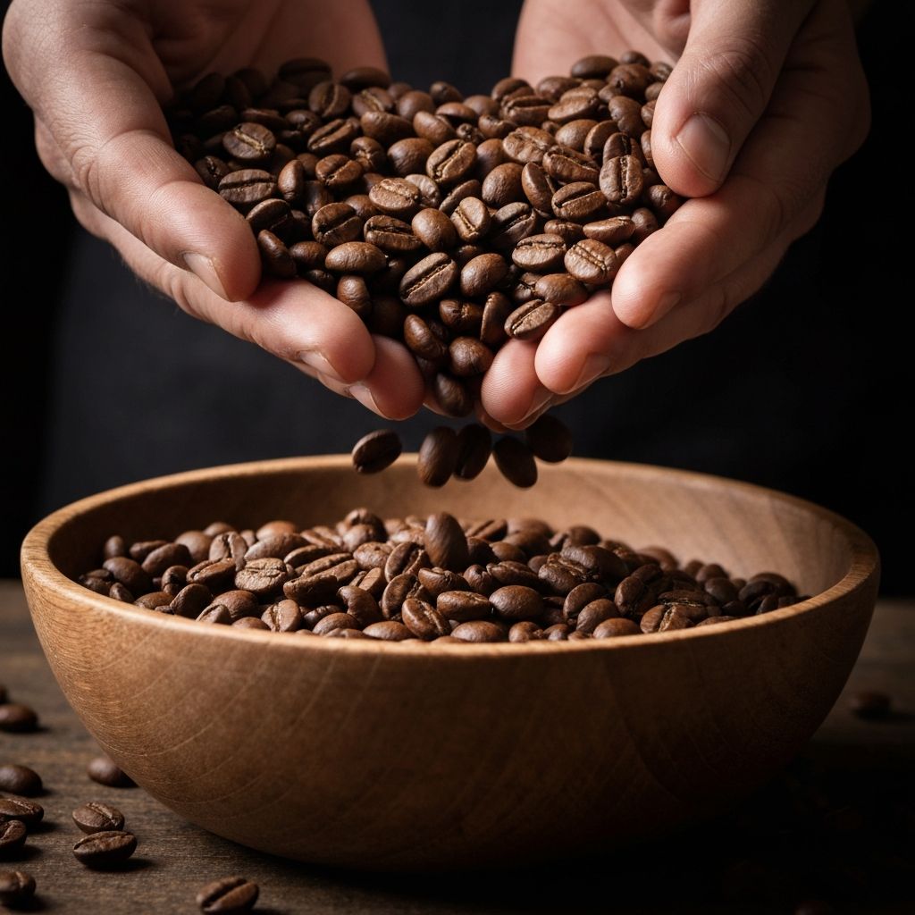 Granos de café frescos